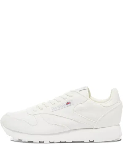 Reebok Classic Leather Retro Style Sneakers In White