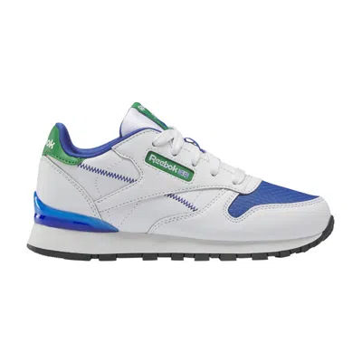 Pre-owned Reebok Classic Leather Step 'n' Flash Little Kid 'white Vector Blue' | Kid's Size 2.5