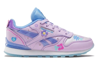 Pre-owned Reebok Classic Leather Step N Flash My Little Pony Izzy (ps) In Moonglow/purple/crystal Blue