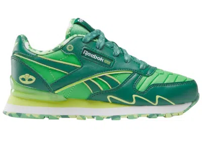 Pre-owned Reebok Classic Leather Step N Flash Pj Masks Sneakers In Nice Green/shell Green/white