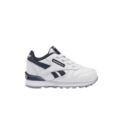Pre-owned Reebok Classic Leather Step 'n' Flash Toddler 'white Vector Navy' | Infant Size 4