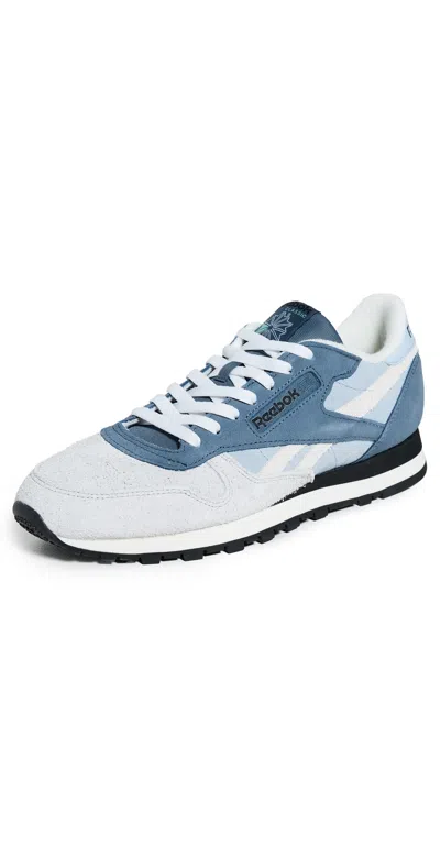 Reebok Classic Leather Suede Sneakers Y2k Blue/shadow/grey
