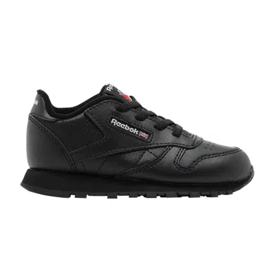 Pre-owned Reebok Classic Leather Toddler 'triple Black' | Infant Size 5