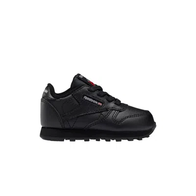 Pre-owned Reebok Classic Leather Toddler 'triple Black' | Infant Size 5