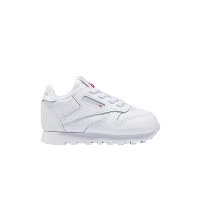 Pre-owned Reebok Classic Leather Toddler 'triple White' | Infant Size 7.5