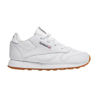 Pre-owned Reebok Classic Leather Toddler 'white Gum' | Infant Size 10