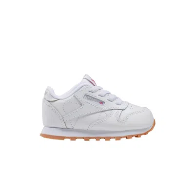 Pre-owned Reebok Classic Leather Toddler 'white Gum' | Infant Size 9