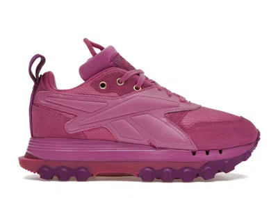 Pre-owned Reebok Classic Leather V2 Cardi B (women's) Sneakers In Ultraberry/aubergine/matte Gold