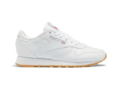 Pre-owned Reebok Classic Leather White Pure Grey Gum (women's) Sneakers In Ftwr White/pure Grey 3/ Rubber Gum