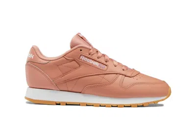 Pre-owned Reebok Classic Leather (women's) Sneakers In Canyon Coral Mel/ftwr White