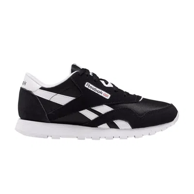 Pre-owned Reebok Classic Nylon Big Kid 'black/black/white' | Kid's Size 4