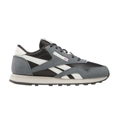 Pre-owned Reebok Classic Nylon Big Kid 'washed Black Dark Fog' | Grey | Kid's Size 5 In Gray