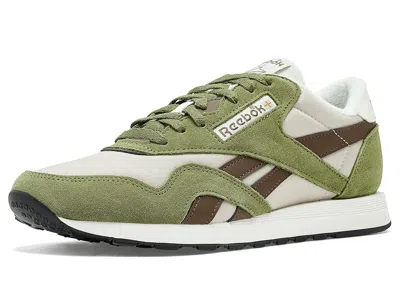 Reebok Classic Nylon Classic Shoes Gritty Green/simple Brown/mineral Grey : In Multi