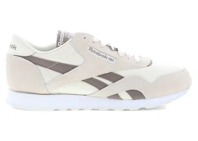 Pre-owned Reebok Classic Nylon (women's) Sneakers In Bone/brown/white In Multi