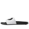 Reebok Classic Slide Soft Sole Cozy Flat Heel Sports Slippers Black White