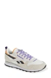 Reebok Women's Classic Leather Shoes In Chalk/alabaster/dynamic Purple