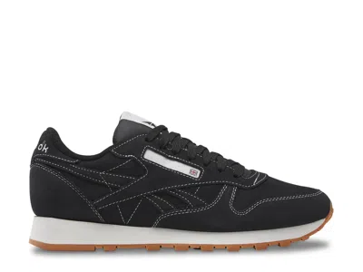 Reebok Classic Suede Leather Sneaker In Black