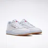 Reebok Classic Club C 85 Trainers In White Leather With Gum Sole In White