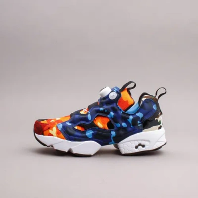 Pre-owned Reebok Classics X Bape Instapump Fury Og Multi Color Camo Men Rare Q47370 In Multicolor