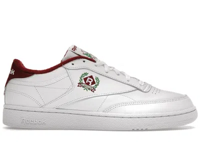 Pre-owned Reebok Club C 85 Crest White Burgundy Sneakers In Footwear White/classic Burgundy