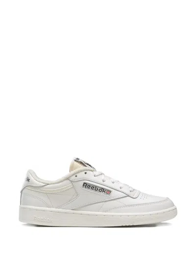 Reebok Club C 85 Logo Patch Sneakers In White