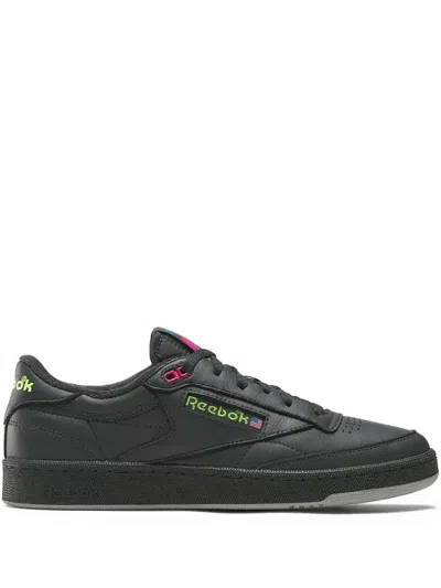 Reebok Club C 85 Panelled Lace-up Sneakers In Black