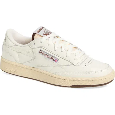Reebok Club C 85 Sneaker In Chalk/brubrw/alabas