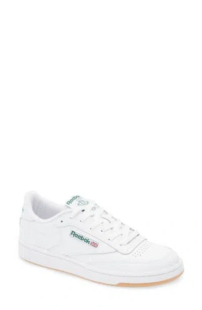 Reebok Club C 85 Vintage Leather Sneakers In White