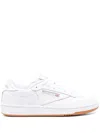 Reebok Classic Club C 85 Trainers In White Leather With Gum Sole In Weiss