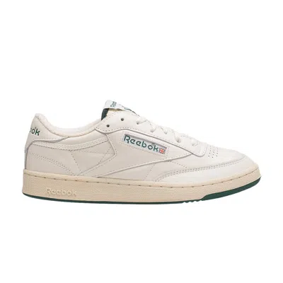 Pre-owned Reebok Club C 85 Vintage 'chalk Forest Green' | Cream | Men's Size 6 In White
