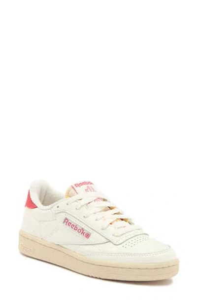 Reebok Off-white Club C 85 Vintage Sneakers In Chalk/paper White/aqua Dust