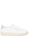 Reebok Court Advance Sneaker In White  Paper White  & Vintage Green