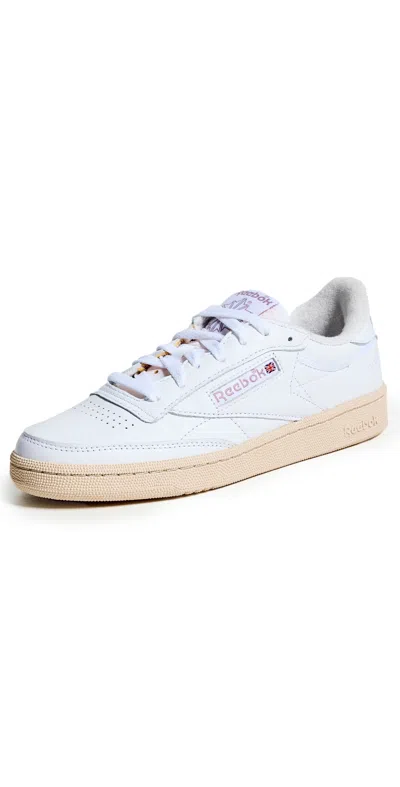 Reebok Club C 85 Vintage Sneaker In White/chalk/lilac