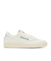Reebok Club C 85 Vintage Leather Sneakers In White