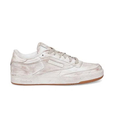Reebok Club C 85 Vintage Distressed-finish Sneakers In Animal Print