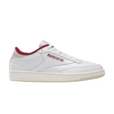 Pre-owned Reebok Club C 85 'white Classic Maroon'