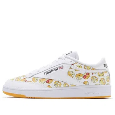 Reebok Club C 85 White Yellow Smiling Face Unisex