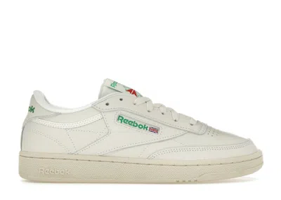 Pre-owned Reebok Club C 85 (women's) Sneakers In Chalk/green