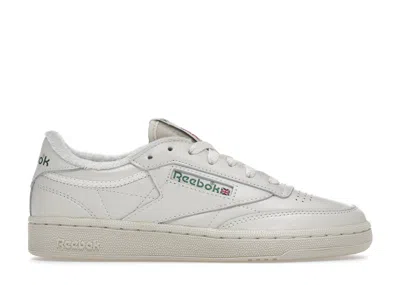 Pre-owned Reebok Club C 85 (women's) Sneakers In Vintage Chalk/green