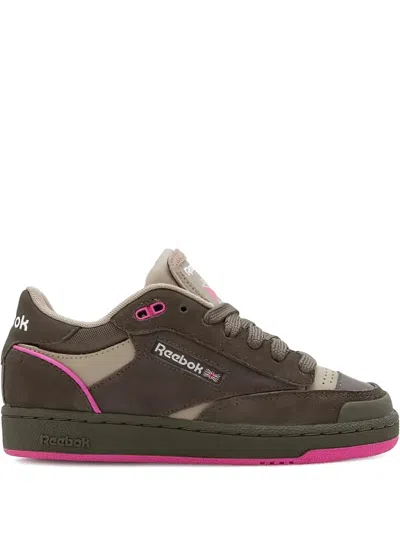 Reebok Club C Bulc "grout/boulder Beige/laser Pink" Sneakers In Brown