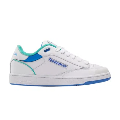 Pre-owned Reebok Club C Bulc 'white Unleashed Green Blue' | Men's Size 6.5
