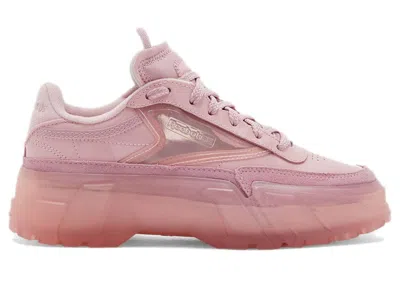 Pre-owned Reebok Club C Cardi B Sneakers In Classic Pink/clear