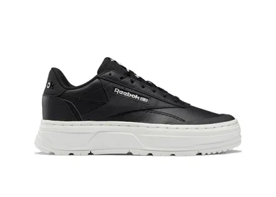 Pre-owned Reebok Club C Double Geo Black (women's) Sneakers In Core Black/chalk