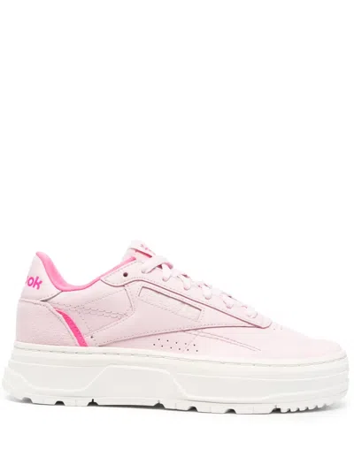 Reebok Club C Double Geo Low-top Sneakers In Rosa