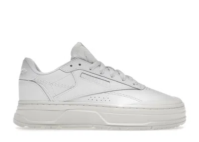 Pre-owned Reebok Club C Double Geo Triple White (women's) Sneakers In Footwear White/chalk