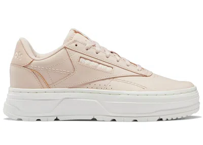 Pre-owned Reebok Club C Double Geo (women's) Sneakers In Soft Ecru/chalk In Sand