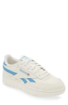 Reebok Club C Double Platform Sneaker In Chalk Chalk Blue