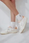 Reebok Club C Double Revenge Chalk And Smokey Rose Leather Sneakers In White