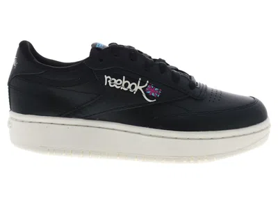 Pre-owned Reebok Club C Double (women's) Sneakers In Black/chalk/laser Pink