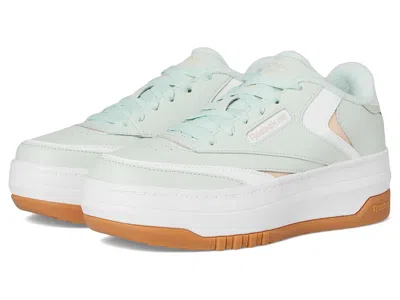 Reebok Club C Extra (big Kid) Girls Shoes Aqua Dust/pink Stucco/white : 4 Big Kid M, Rubber
